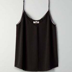 Babaton black Galen cami with mesh detail